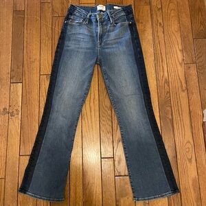 Frame Le Crop Mini Boot Cut High Rise Denim Jeans Size 28